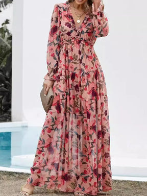 Long Sleeve Floral Maxi Dress