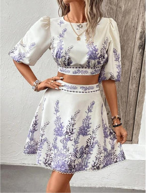 The Floral 2pc Skirt Set