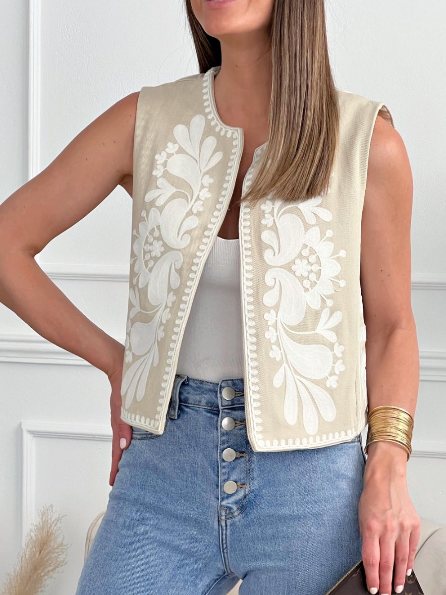 Embroidered Vest